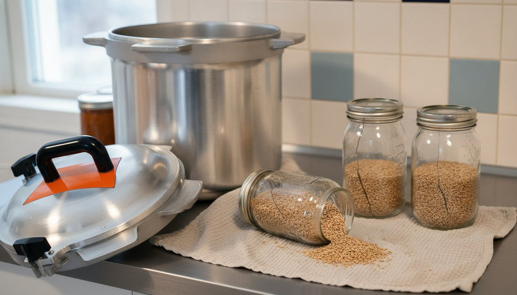 Why Did My Mushroom Jars Crack in the Pressure Cooker?