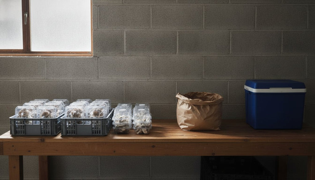 How Should You Package and Label Mushrooms for a Farmers Market Stand?