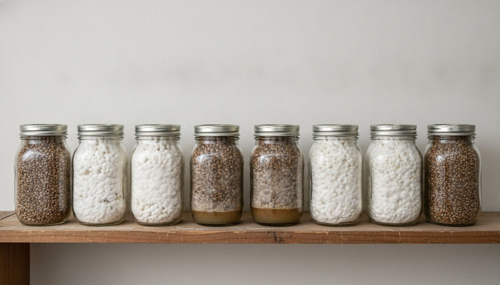 Wet Spot in Grain Jars: What Bacillus Contamination Really Looks Like