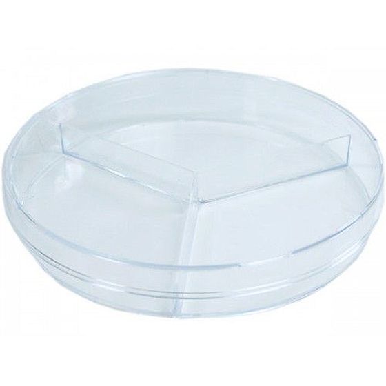 Triple-Sectioned 100 x 15mm Petri Dishes